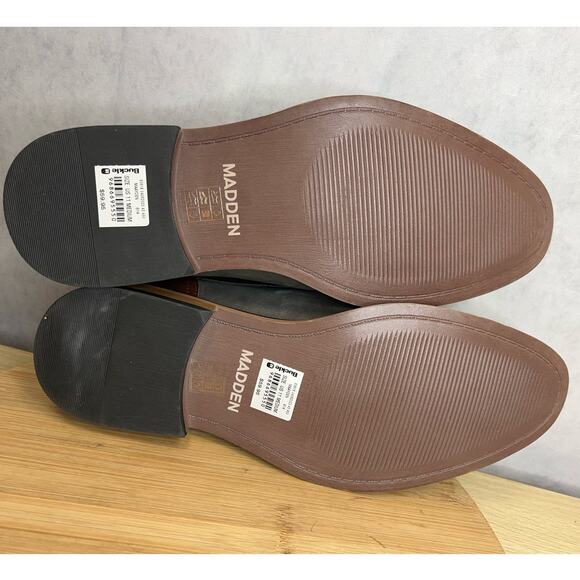 Madden Mens Allin Faux Leather Derby Shoes Size 11M Gray/Brown - Picture 9 of 10